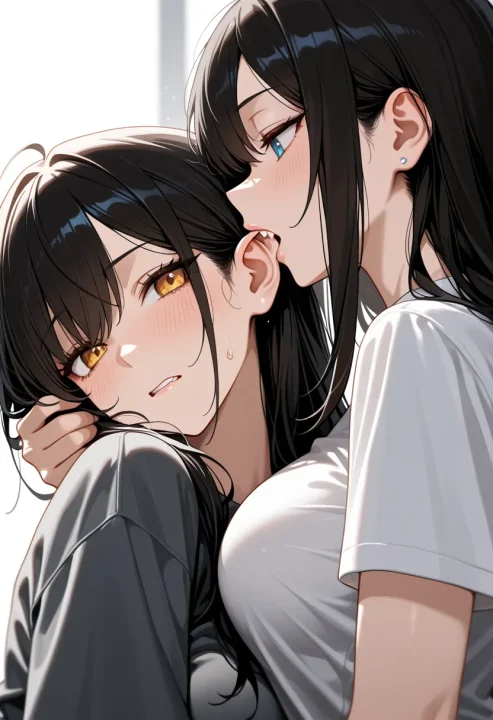 耳を噛むの生成例