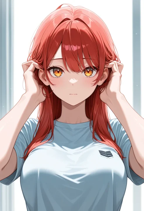 自分の耳をふさぐの生成例