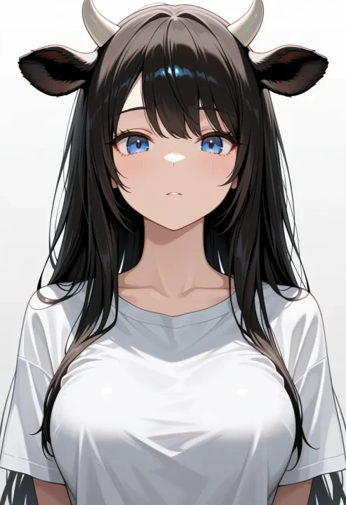 牛の耳の生成例