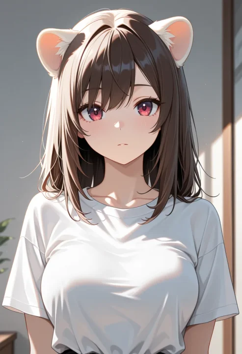 フェレットの耳の生成例
