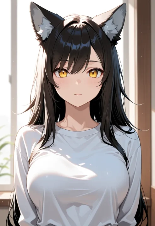 狼の耳の生成例