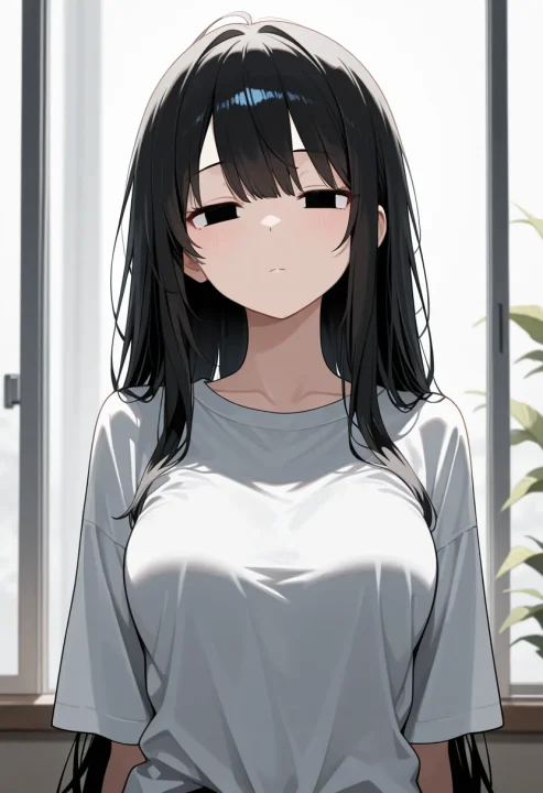 半目(=_=)の生成例
