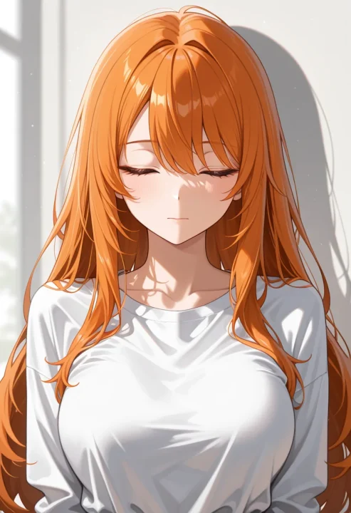 目を閉じるの生成例