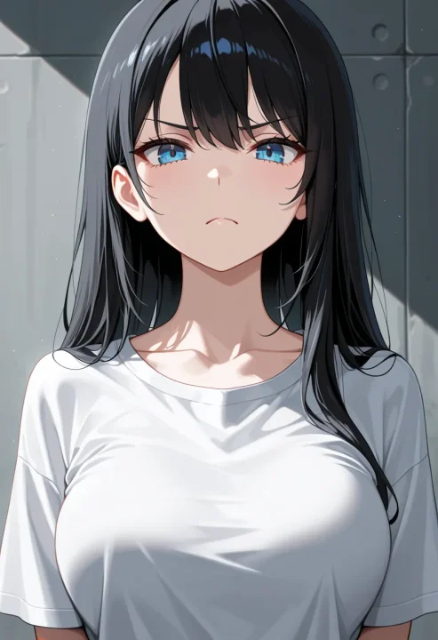 しかめっ面の生成例