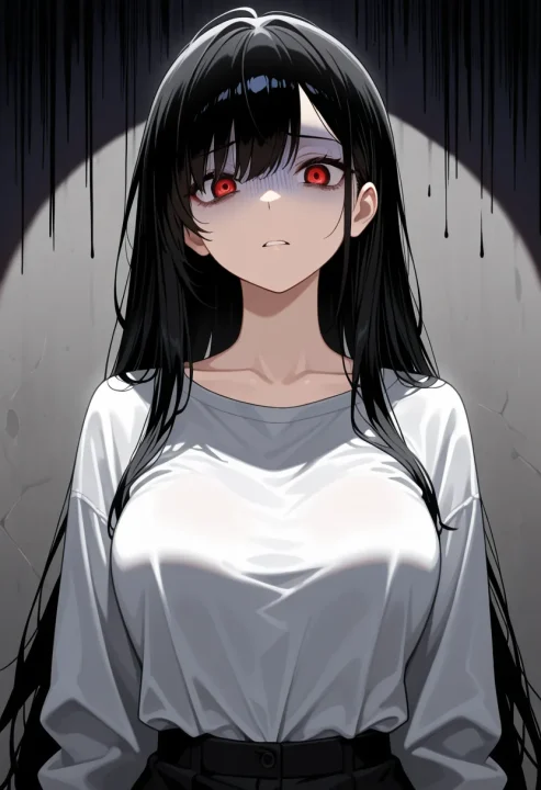 暗い表情の生成例