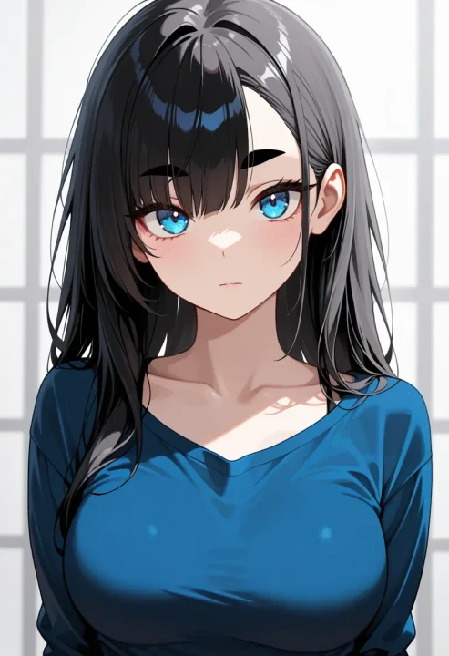 左右で違う眉の生成例