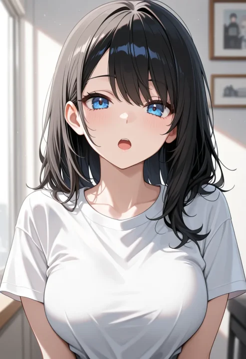 口を開けるの生成例