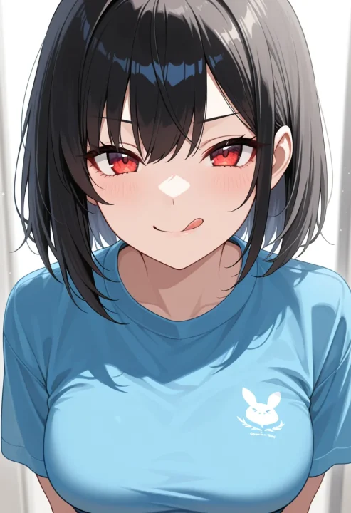 ウインクで舌(;q)の生成例