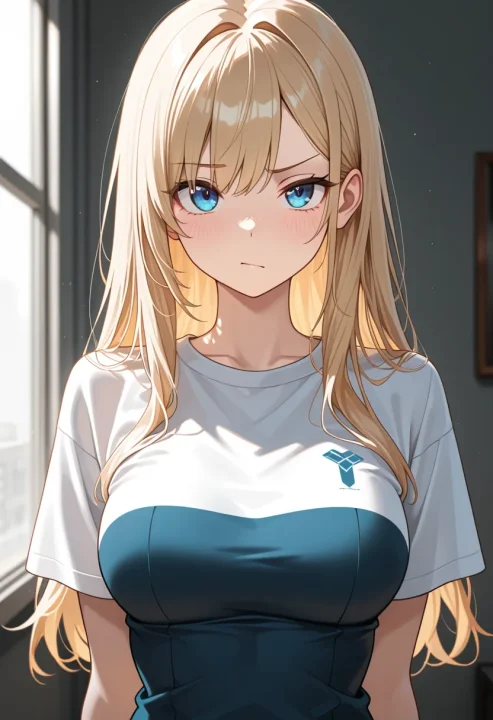 片眉を上げるの生成例