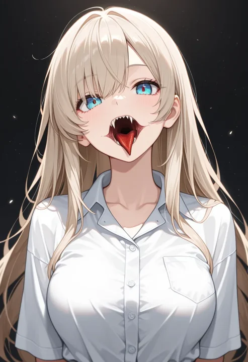 蛇のような口の生成例