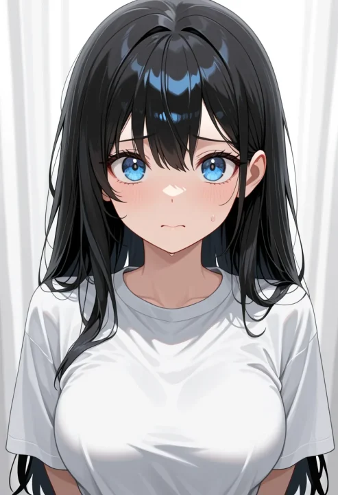 心配そうの生成例