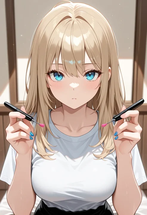 ペディキュアを塗るの生成例