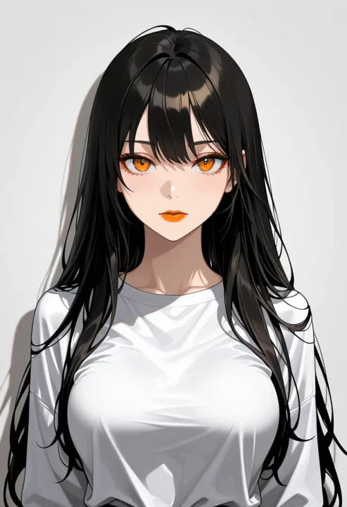 オレンジのリップの生成例