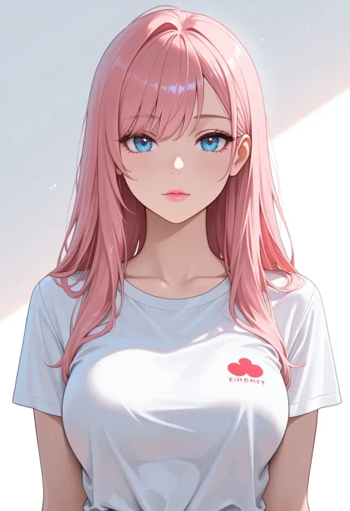 ピンクのリップの生成例
