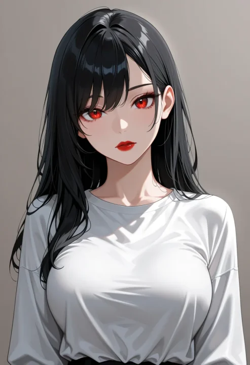 赤のリップの生成例