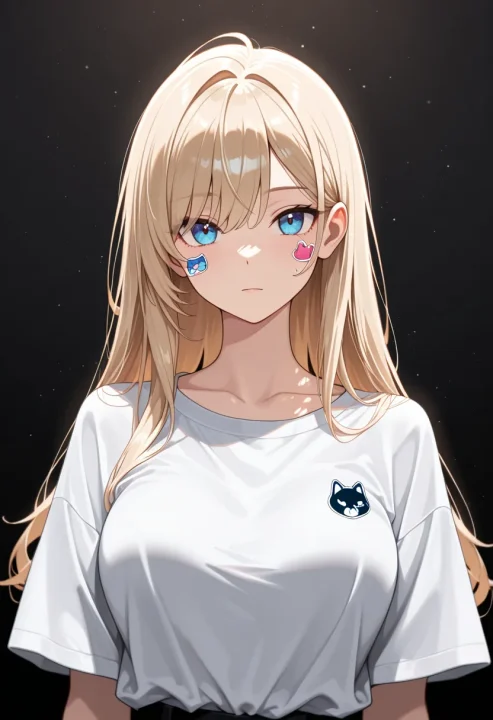 顔のシールの生成例