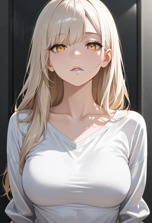 白のリップの生成例