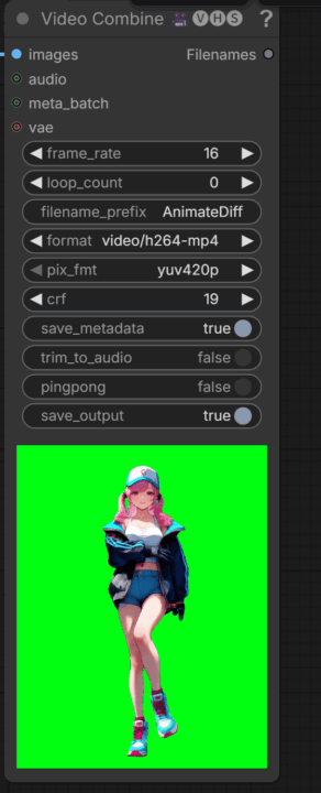 グリーンバックにした動画をmp4で書き出す設定