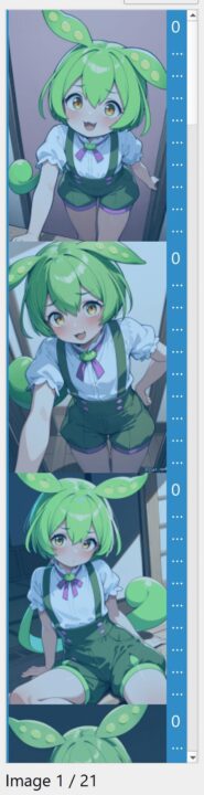 tagguiで読み込んだ画像を選択している画面