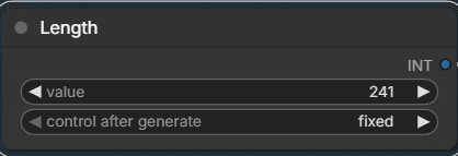 Lengthノードで動画の長さを設定した画面
