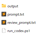 review_prompt.txtを追加したファイル構成