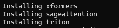 webui-user.batに--sageを追加してSageAttentionを導入する様子