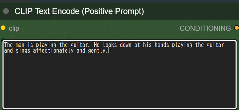 ComfyUIのCLIP Text Encode (Positive Prompt)ノードの設定