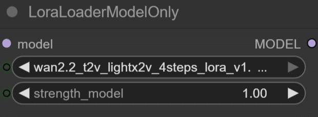 ComfyUIのLoraLoaderModelOnlyノードの設定