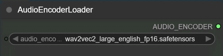ComfyUIのAudioEncoderLoaderノードの設定