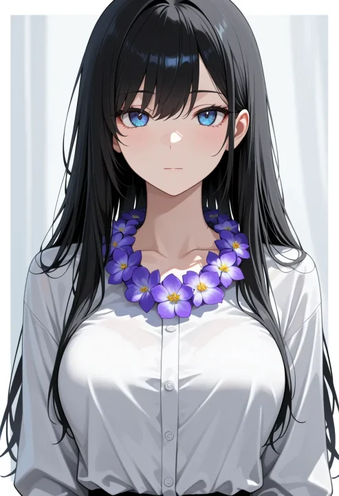 花のネックレスの生成例