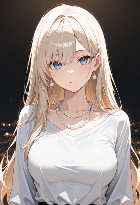 パールネックレスの生成例