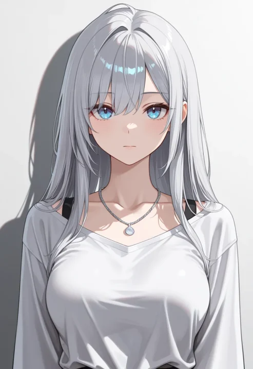 銀のネックレスの生成例