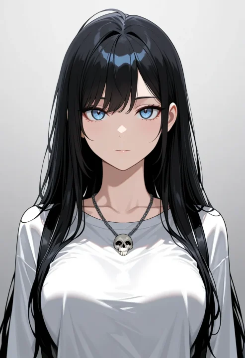 ドクロのネックレスの生成例