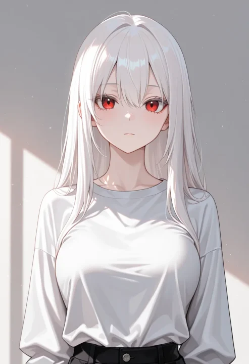 アルビノ(白い肌)の生成例