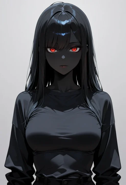黒い肌の生成例