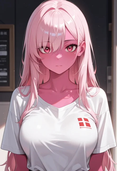 ピンクの肌の生成例