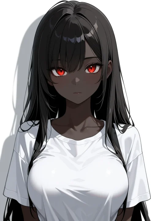 かなり濃い褐色肌の生成例