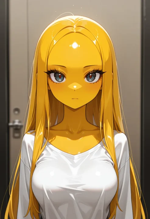黄色い肌の生成例
