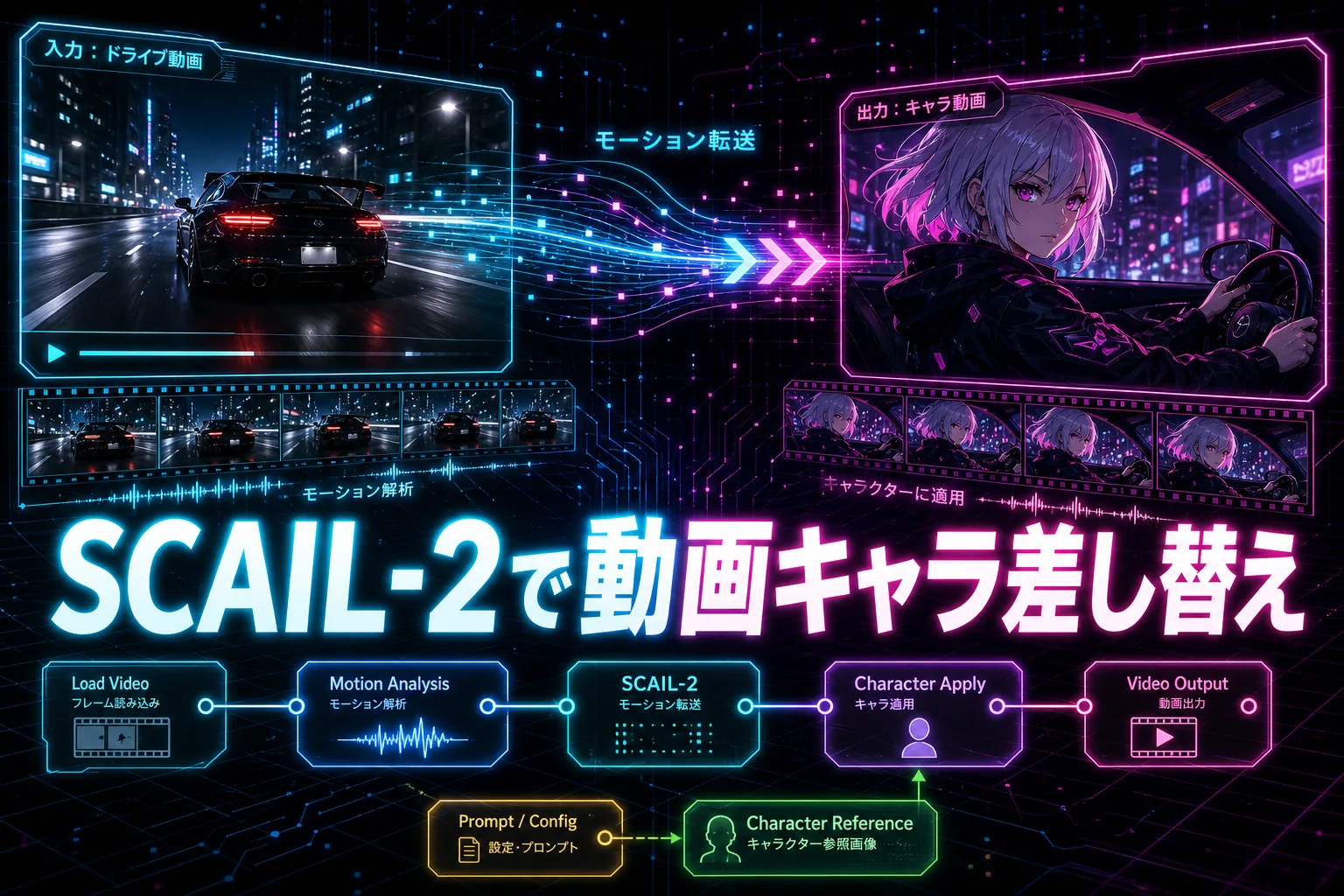 【ComfyUI】SCAIL-2の使い方｜動画のキャラクターを差し替える