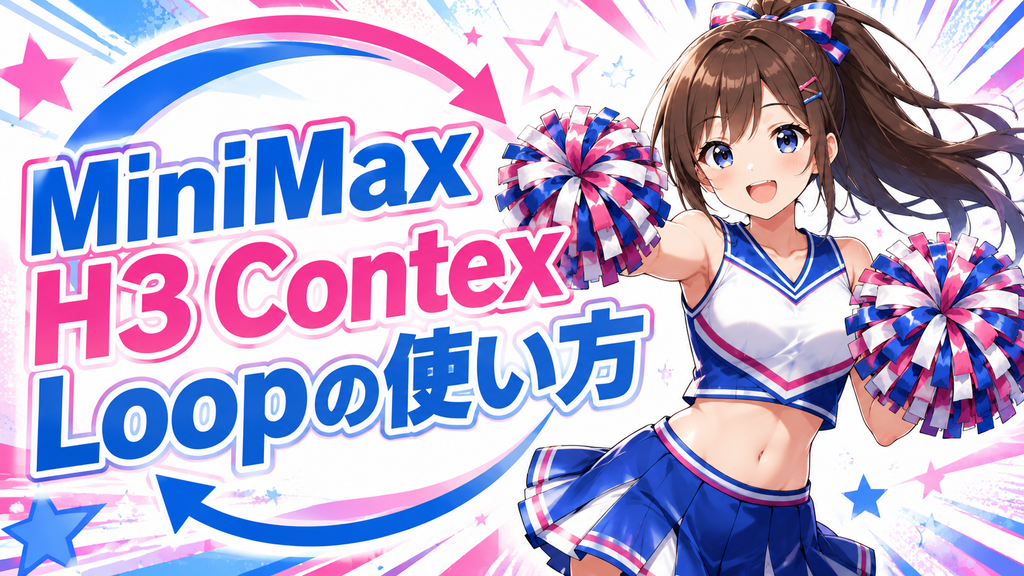 MiniMax H3 Contex Loopの使い方のサムネイル