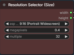 R2VのResolution Selectorを9対16・0.4メガピクセルに設定