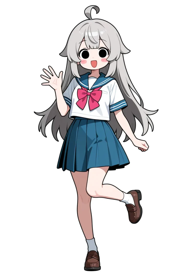 TIPO-100Mで生成した制服姿の女の子