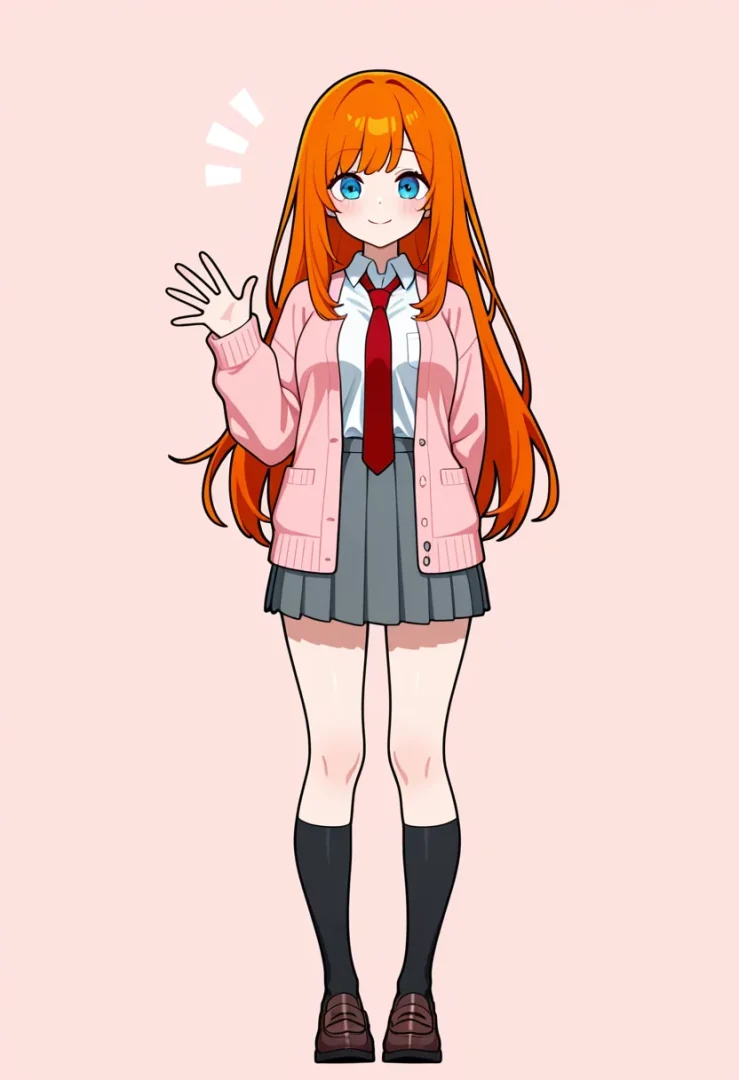 TIPO-200M-ftで生成した制服姿の女の子