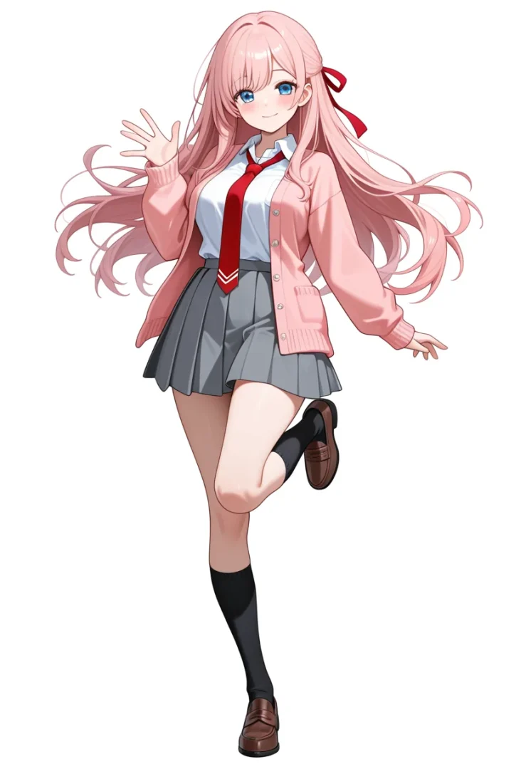 TIPO-200Mで生成した制服姿の女の子