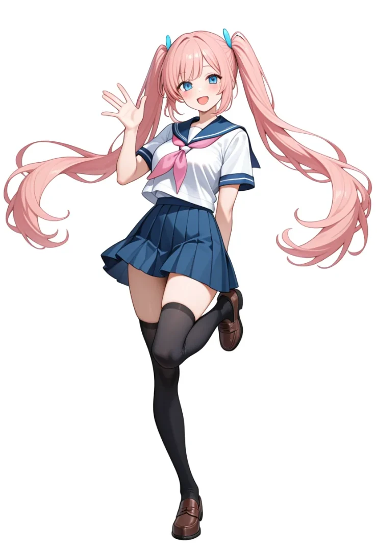 TIPO-500M-ftで生成した制服姿の女の子