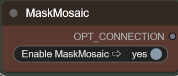 MaskMosaicのマスクモザイクをオンにした画面
