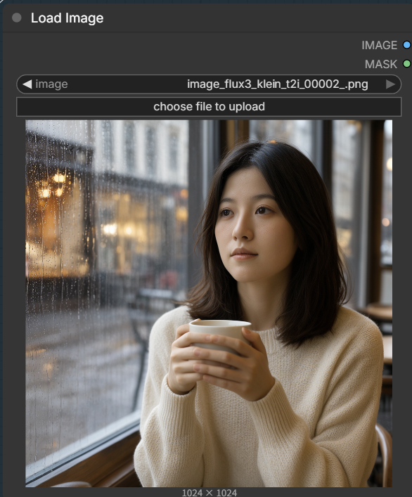 Load Imageで編集元の画像を読み込む画面