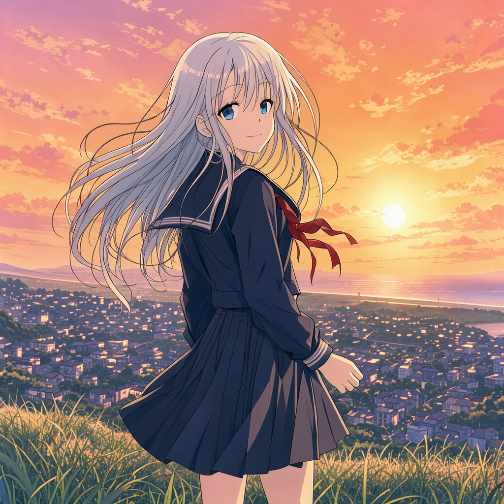 Flux.3 Image Klein Distilledで生成したアニメ画像